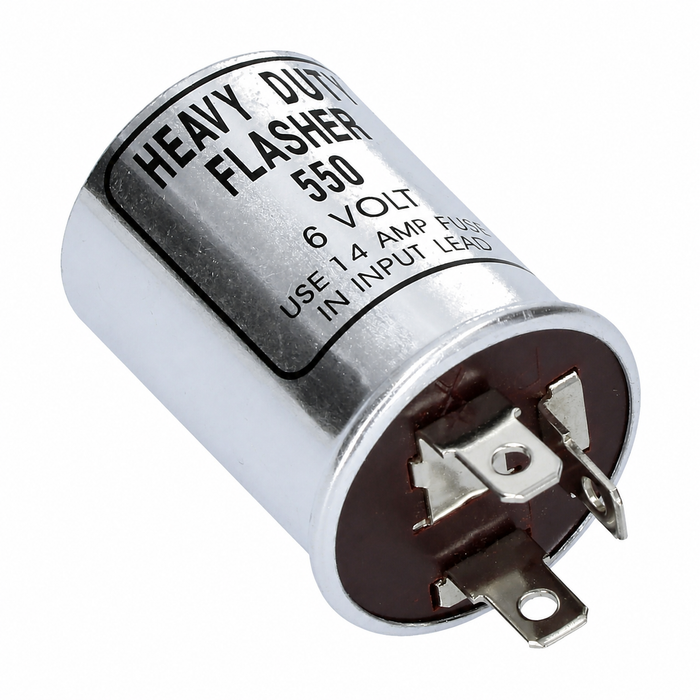VWC-111-953-185-C - 111953185C - 6 VOLT - 3 POST TURN SIGNAL FLASHER RELAY - BEETLE 55-65 - GHIA 56-65 - BUS 55-65 - TYPE-3 62-65 - SOLD EACH