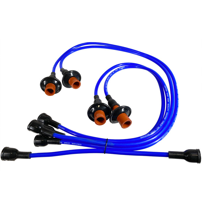 C10-5862 - CIP1 PREMIUM - BLUE IGNITION WIRE SET - 12-1600CC ENGINES - BEETLE 46-79 - GHIA 56-74 - BUS 50-71 - REF.#'s - 111998031A - 111-998-031-A - 9400 - SOLD SET