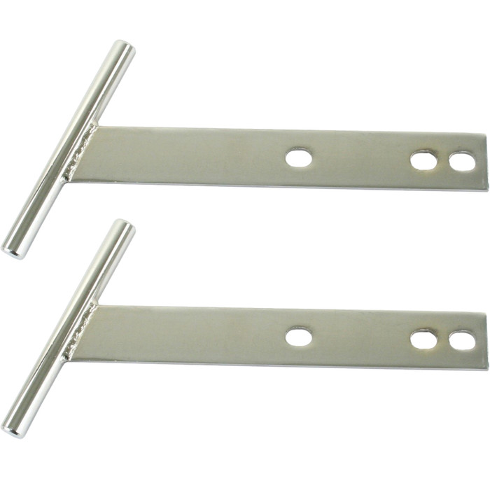 C13-3174 - ACC-C10-1123 - EMPI - CAL-LOOK STYLE CHROME T-BARS - FRONT OR REAR - BEETLE 46-67 - GHIA 56-71 - SOLD PAIR