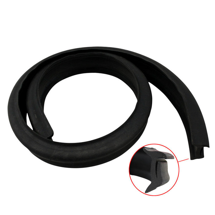 VWC-141-805-753-APR - 141805753A - 141805754A - PAIR OF DOOR HINGE PILLAR COVER PLATE SEALS - KARMANN GHIA 56-74 - SOLD LEFT AND RIGHT PAIR