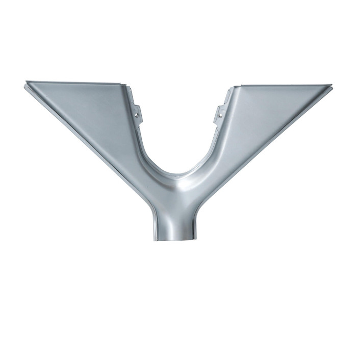 VWC-211-255-831 - 211255831 - SILVER WELD-THROUGH HIGH QUALITY SHEET METAL - FRONT WINDSHIELD AIR DIFFUSER - BUS 52-64 - SOLD EACH