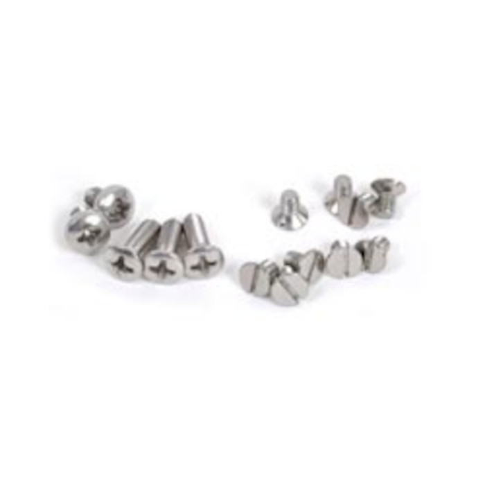 C24-221-847-105-HWKT - 221847105 - BUS POP OUT WINDOW SCREW KIT - INCLUDES SCREWS TO ASSEMBLE ONE POP OUT WINDOW ASSEMBLY - SCREWS TO FASTEN FRAME HALVES - FRAME TO HINGE - LATCH TO BODY AND LATCH TO FRAME - BUS 52-67 - SOLD KIT