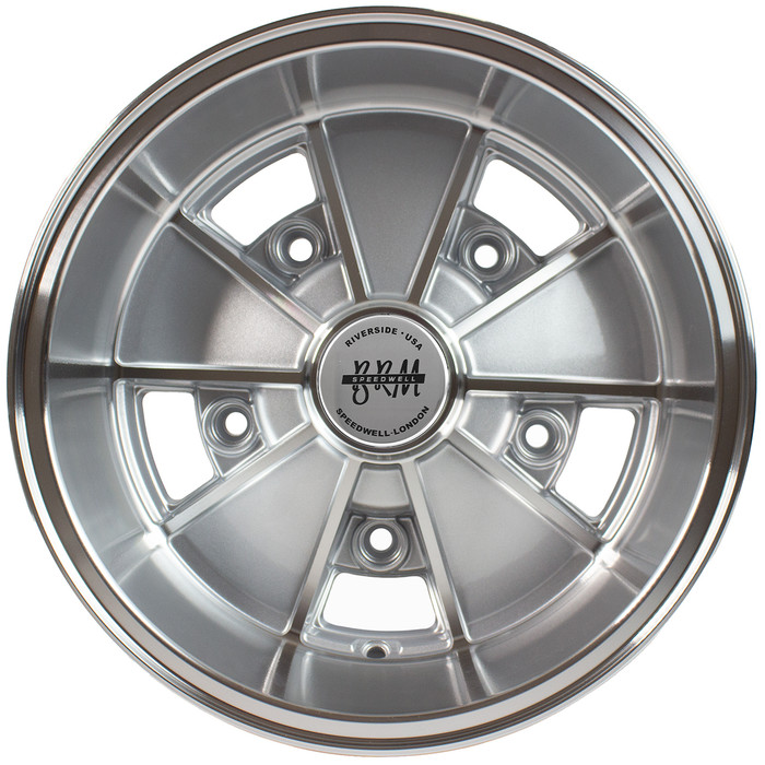 C32-8015BRM520518SM - CIP1 EXCLUSIVE - 15 IN X 8 IN BRM STYLE ALUMINUM WHEEL - SILVER MACHINED FACE - 5X205MM - ET 18.8MM - CENTER CAPS INCLUDED - WHEEL HARDWARE EXTRA - SOLD EACH