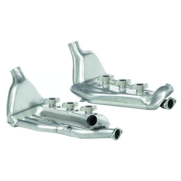 P-91-936SSI41 - SSI STAINLESS STEEL PORSCHE 911 HEAT EXCHANGER SET - 41MM DIAMETER PRIMARIES - FOR PERFORMANCE AND CUSTOM APPLICATIONS - PORSCHE 911 65-89 - SOLD PAIR