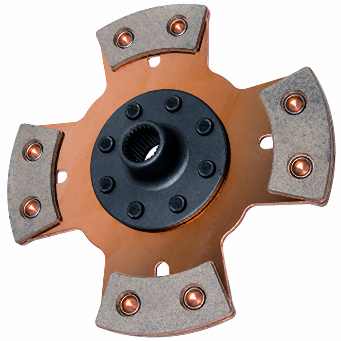 ACC-C10-5131 - EMPI 4091 - 4 PUCK FERAMIC 200MM CLUTCH DISC - COMPETITION USE ONLY - 1600CC BEETLE STYLE ENGINES - SOLD EACH