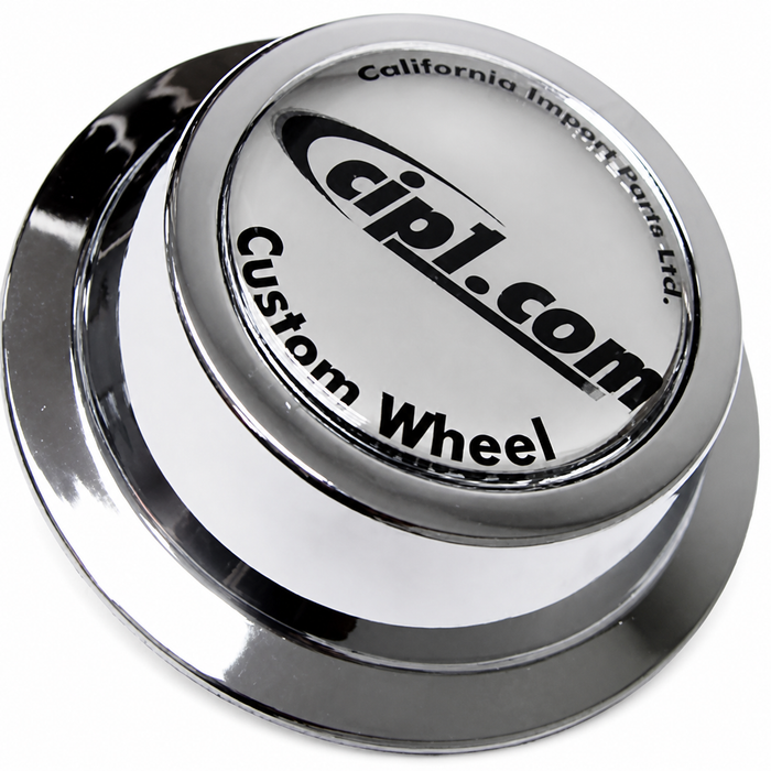 ACC-C10-6606 - CIP1 REPLACEMENT CHROME (PLASTIC) CENTER CAP - FITS ALUMINUM REPRODUCTION SPRINT STAR/2-LITRE 914 / RIVIERA WHEELS - FITS 65MM HOLE - SOLD EACH