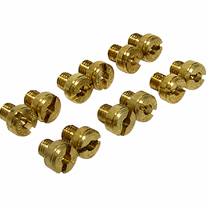ACC-C10-6254 - MAIN JET TUNING SET FOR ALL DUAL BROSOL/SOLEX CARBURETOR KITS - SET INCLUDES 2 EACH OF 6 SIZES (145 to 170) - TOTAL OF 12 JETS