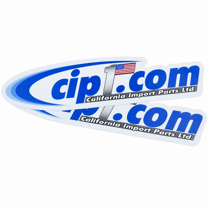 ACC-C10-CIPS-COM - PAIR OF Cip1 LOGO OVAL DECALS - 8 INCH x 1.75 INCH (200mm x 45mm) - SOLD PAIR