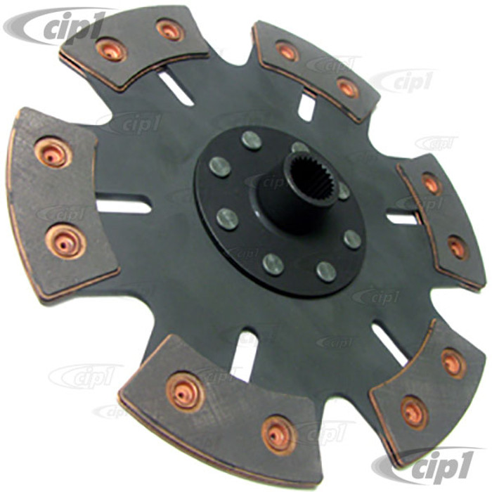 ACC-C20-5152 - 6 PUCK 9-INCH 228MM BLACK IRON CLUTCH DISC - ALL HI-PERFORMANCE TYPE-4/BUS ENGINES WITH 228MM FLYWHEEL