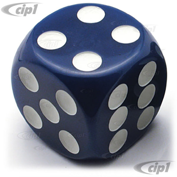 C11-70016 - DICE SHIFT KNOB - BLUE 1-7/8 X 1-7/8 INCH - FITS