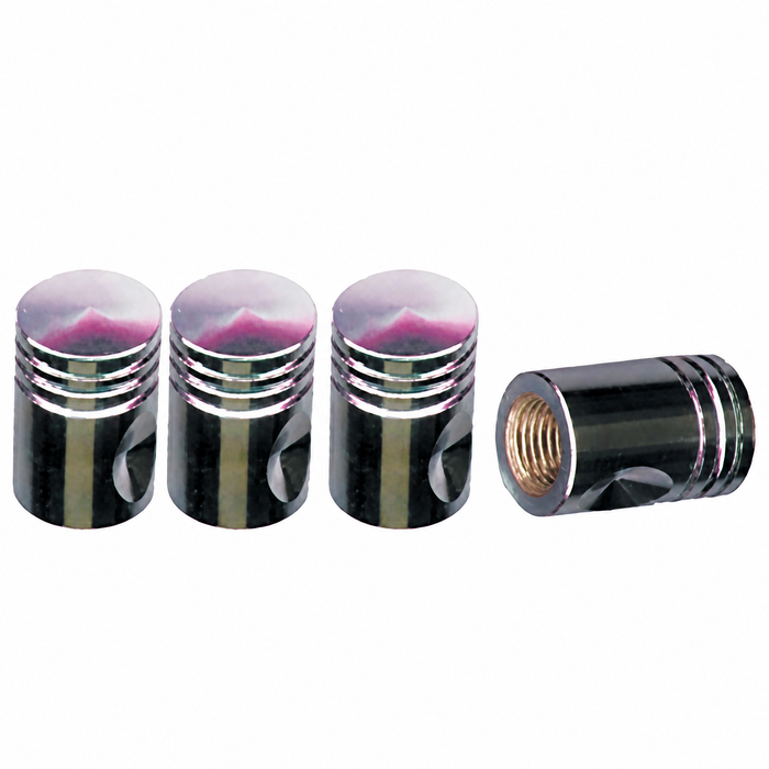 C11-70031 - CHROME PISTON VALVE STEM CAPS - SET OF 4