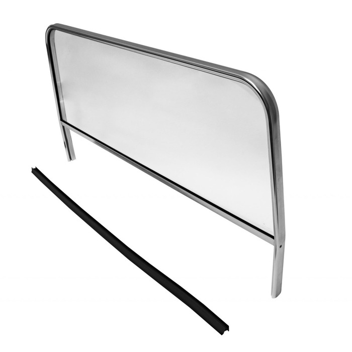 C12-6045-12 - EMPI - BUGGY WINDSHIELD WITH ALUMINUM FRAME - FITS MANX STYLE BODY - 16 INCH X 43-3/4 INCH WIDE - MOUNTING HARDWARE NOT INCLUDED - SOLD EACH