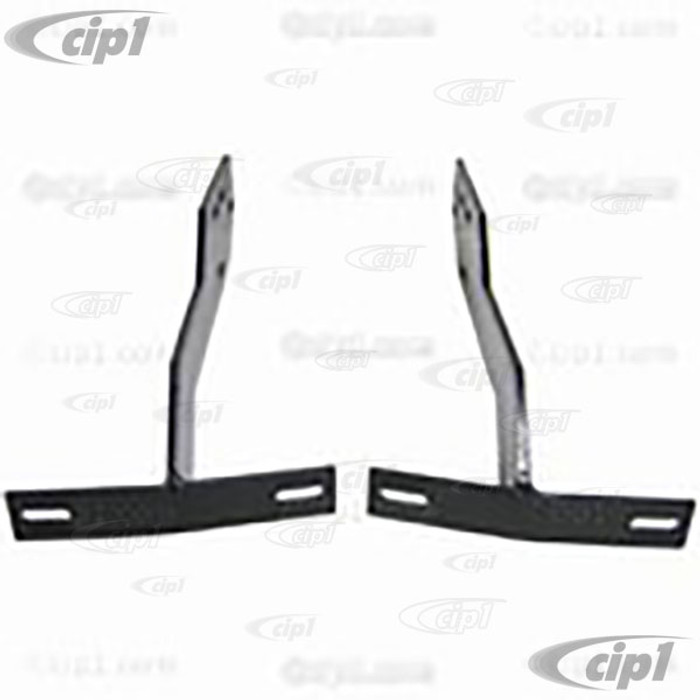 C13-15-2046 - REAR BUMPER BRACKETS TO MOUNT EARLY BUMPER ON STANDARD BEETLE 68-73 - LEFT AND RIGHT - SOLD PAIR