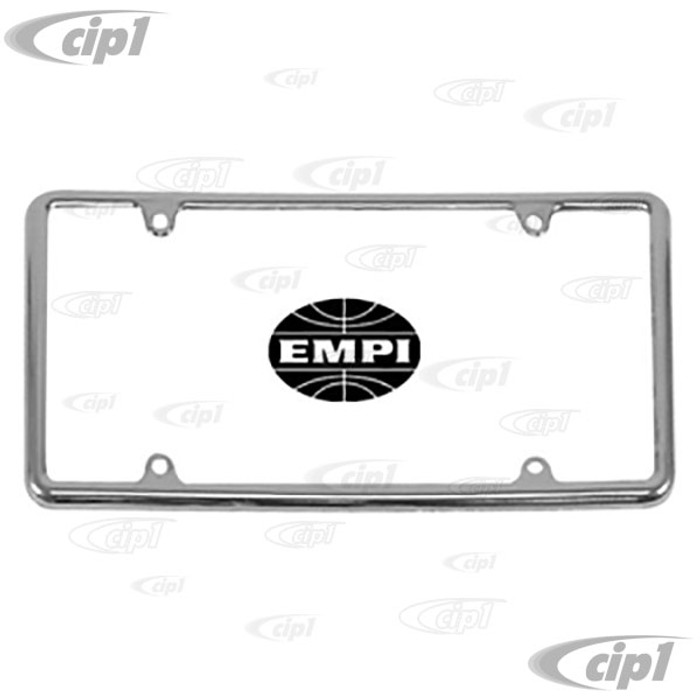 C13-15-2050 - EMPI BRAND -THIN-LINE CHROME LICENSE FRAME- EACH