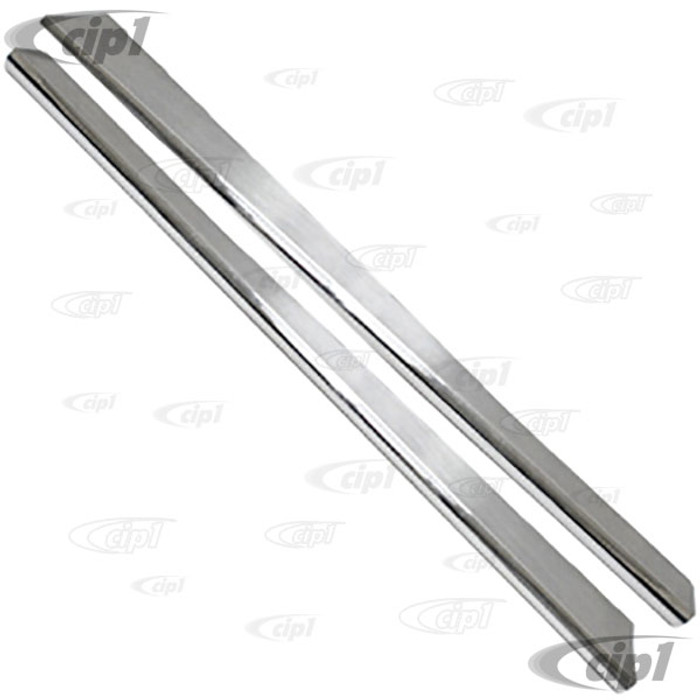 C13-15-3016-0 - BILLET LOOK FULLY POLISHED ALUMINUM RUNNING BOARDS WITH MOUNTING HARDWARE - BEETLE 46-79 - SOLD PAIR