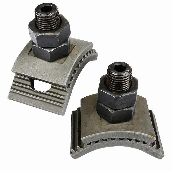 C13-16-9916-PR - PAIR OF WELD-IN FRONT BEAM ADJUSTERS - BUS 55-79 - TO MAKE YOUR STOCK BEAM ADJUSTABLE - SOLD PAIR
