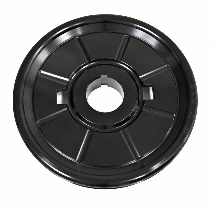 C13-18-1063 - EMPI - STOCK DESIGN CNC MACHINED ALUMINUM PULLEY WITH TIMING MARKS - BLACK ANODIZED - ALL 1600CC BEETLE STYLE ENGINES - SOLD EACH