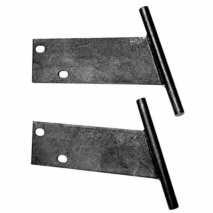 ACC-C10-1127 - 3875 - BLACK T-BARS  FRONT OR REAR - BEETLE 68-73 - SOLD PAIR