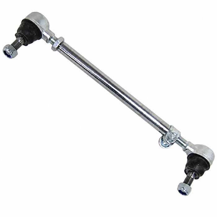 C13-22-2826 - COMPLETE CHROME TIE ROD ASSEMBLY - LEFT SIDE ONLY (SHORT) BEETLE 68-77 - GHIA 68-77 - from ch #118-857-240 - SOLD EACH