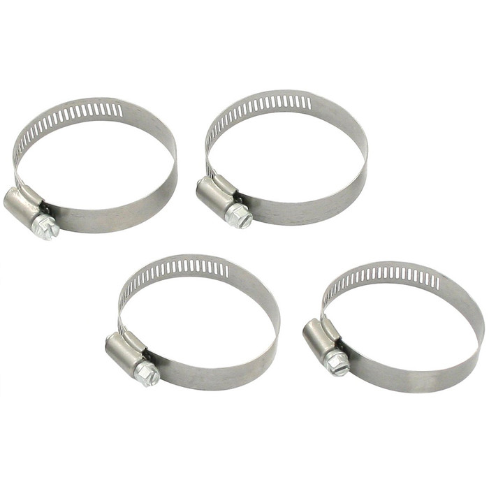 C13-3380 - EMPI BRAND - SET OF 4 STAINLESS STEEL FRESH-AIR HEATER HOSE CLAMPS - ALL BEETLE STYLE ENGINES - SOLD SET OF 4