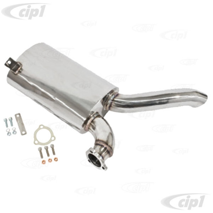 C13-3481 - EMPI - REPLACEMENT STAINLESS STEEL SIDE FLOW MUFFLER (FOR C13-3448 SYSTEM) BUS 63-67 - SOLD EACH