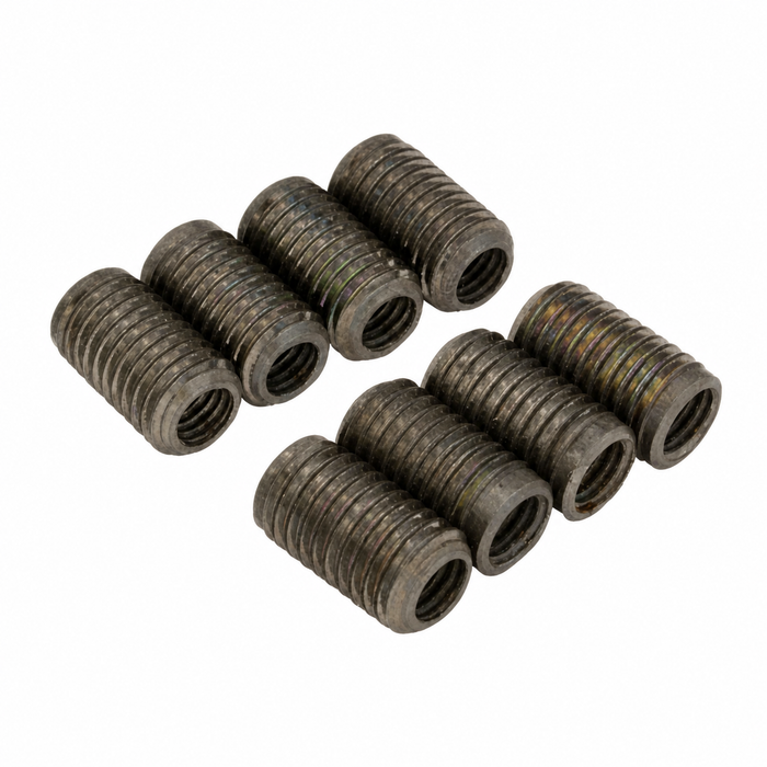 C13-4004 - EMPI - SET OF 8 CASE SAVER INSERTS - 12MM OD/8MM ID - ALL BEETLE STYLE ENGINES - SOLD SET OF 8 (2 SETS / 16 INSERTS REQUIRED PER ENGINE  CASE) - SOLD SET 8
