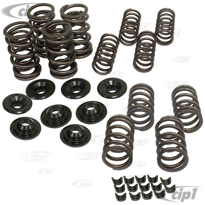 C13-4041 - EMPI -HIGH-REV VALVE SPRING KIT - W/DUAL SPRINGS / ALLOY RETAINERS & HARDENED KEEPERS -BUG ENG.