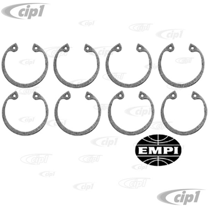 C13-4068 - EMPI -TRU-ARC PISTON PIN RETAINING CLIPS - SET OF 8 FOR COMPLETE ENGINE - 13-1600CC BEETLE STYLE