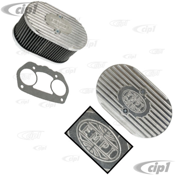 C13-43-6018 - EMPI - DIE-CAST ALUMINUM OVAL AIR CLEANER ASSEMBLY