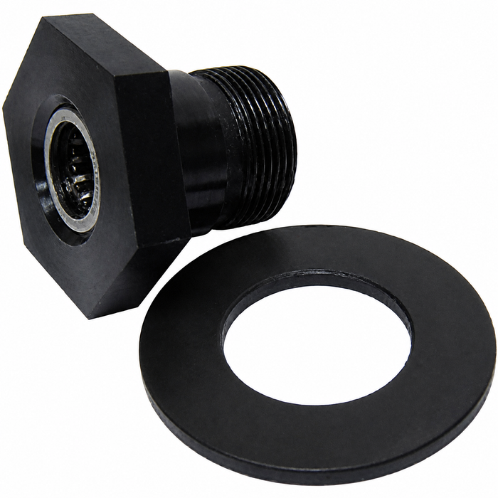 ACC-C10-5128-42 - 111105305E - 42MM CHROMOLY BILLET STEEL GLAND NUT WITH HEAVY-DUTY WASHER - ALL 12-1600C BEETLE ETC. - SOLD SET