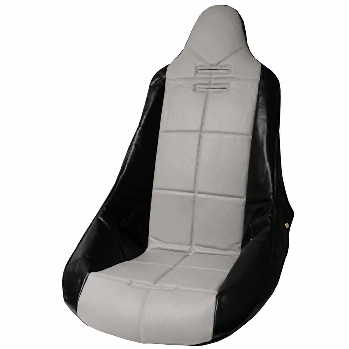 C13-62-2353 - EMPI - POLY HIGH BACK BUCKET SEAT COVER - BLACK WITH GREY INSERT - SQUARE PATTERN (FIT ACC-C10-2270 SEAT) - SOLD EACH