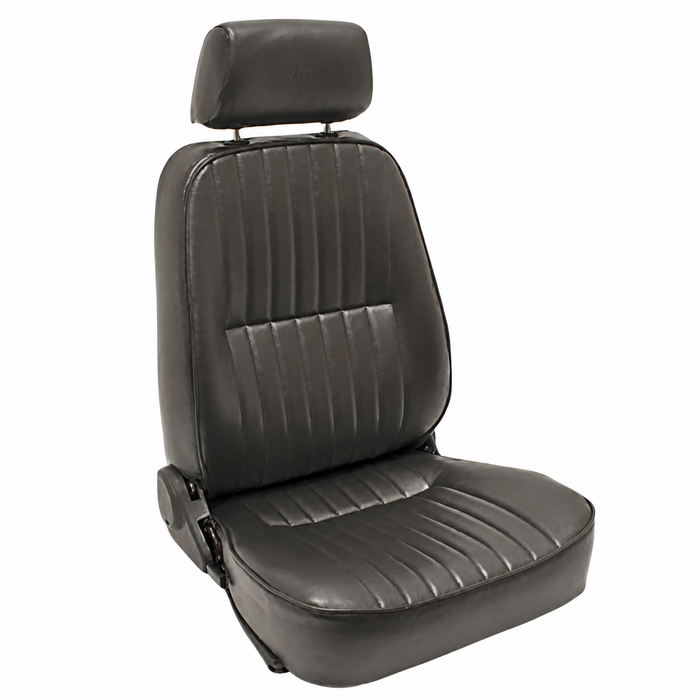 C13-62-2961 - LOW BACK BUCKET SEAT (WITH HEAD REST) - RIGHT SIDE - BLACK VINYL - SOLD EACH