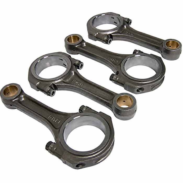 C13-8351 - EMPI - SET OF 4 FORGED 4140 CHROMOLY I-BEAM CON-RODS WITH 200,000 PSI BOLTS - 5.500 INCH CHEVY JOURNAL (2.0 INCH) - FOR BEETLE STYLE PERFORMANCE ENGINE - SET OF 4