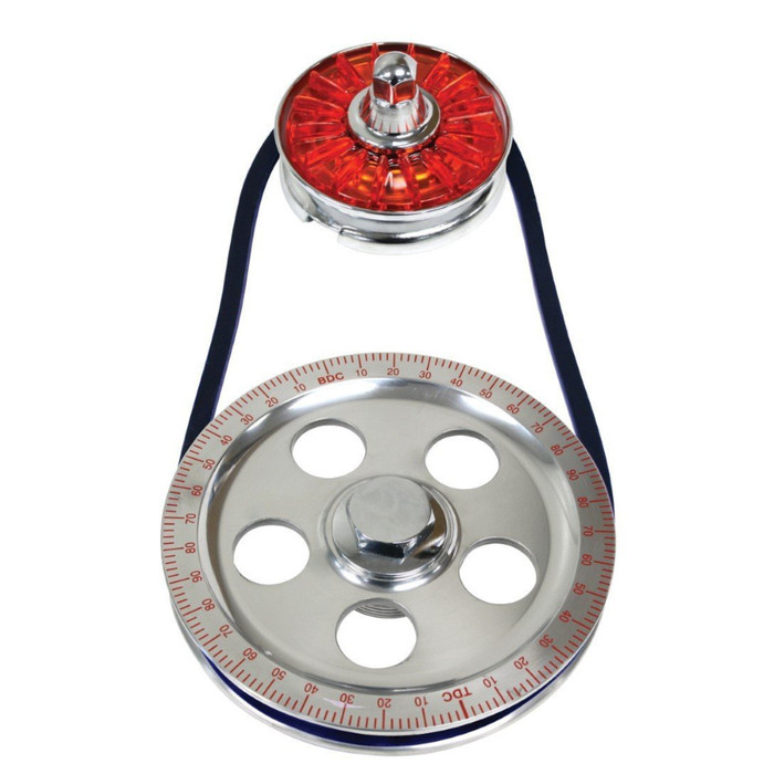 C13-8650 - EMPI -STD SIZE RED PULLEY KIT - CRANK/ALTERNATOR/NUTS/BOLTS W/RED COVER-12V BUG ENGINES