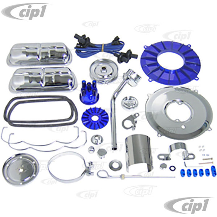 C13-8741 - EMPI -DELUXE ENGINE CHROME DRESS-UP KIT - 7 PIECES