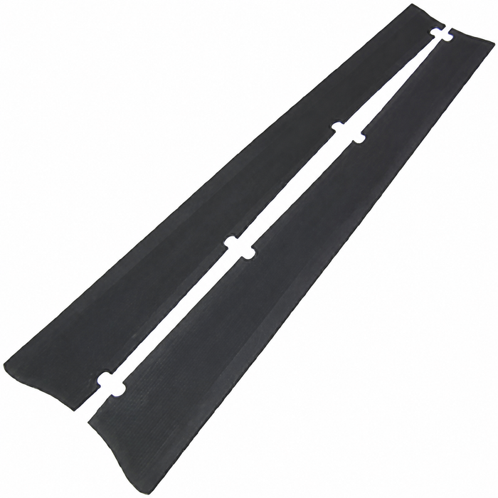 ACC-C10-3080 - 111-821-531-A - 111821531A - GERMAN QUALITY EXACT REPRODUCTION - BEETLE 46-60 BLACK RUNNING BOARD REPLACEMENT MATS - SOLD LEFT AND RIGHT PAIR