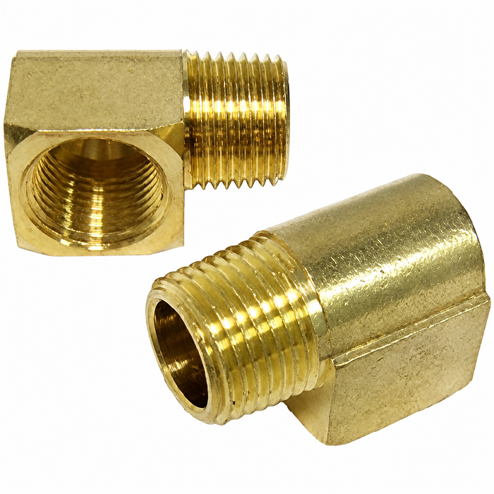 C13-9239 - EMPI BRAND -90 DEGREE FITTING -1/2INCH MALE NPT TO 1/2INCH FEMALE NPT - PACK OF 2