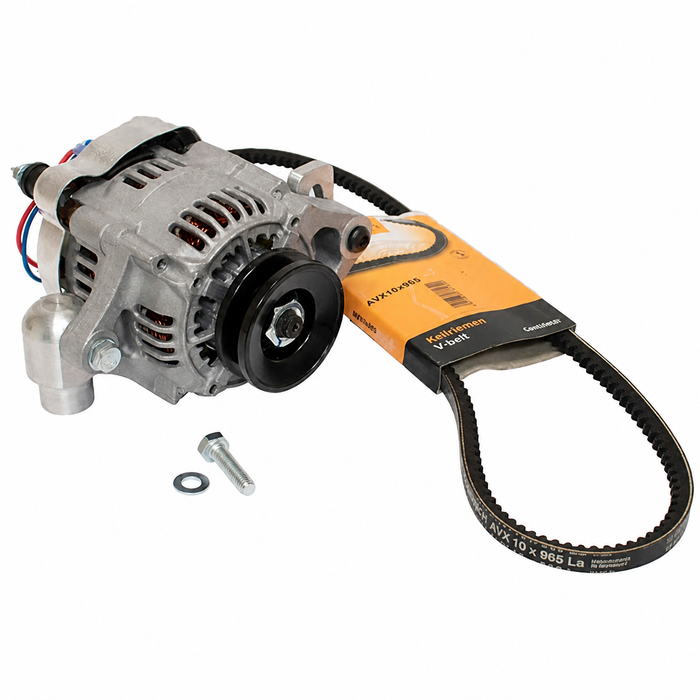 C13-9448 - COMPLETE 12 VOLT 55 AMP ALTERNATOR CONVERSION KIT - SMALLTERNATOR - 100% READY TO BOLT-ON (REPLACMENT FOR BOSCH GR16X) - ALL MODELS OF TYPE-3 67-73 (WILL FIT EARLIER YEARS WHEN 12 VOLT SHROUD IS USED) - SOLD KIT