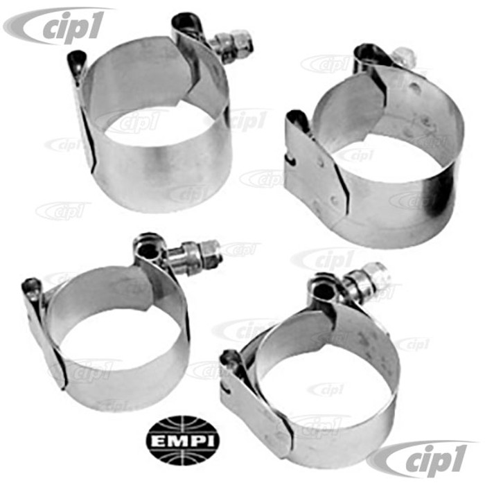 C13-9692 - EMPI -FRONT SWAY BAR T-BOLT CLAMPS - ALL LINK-PIN OR BALL-JOINT BEETLE STYLE 46-77-SET OF 4