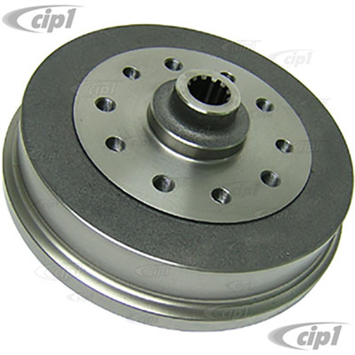 C13-98-5002-7 - EMPI - REAR BRAKE DRUM - CHEVY 5X4.75 IN. AND PORSCHE 5X130MM COMBO BOLT PATTERNS - 130MM X M14-1.5 OR 4.75 IN. 12M THREAD - BEETLE / GHIA 68-79 - SOLD EACH