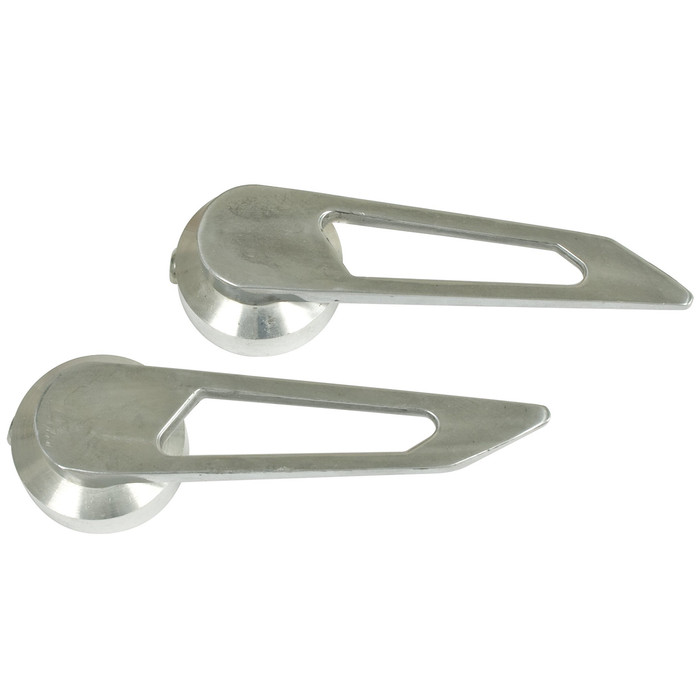 ACC-C10-3438 - EMPI 8508 - BILLET STYLE DOOR RELEASE HANDLES - ALUMINUM - BEETLE 46-66 - GHIA 56-63 - BUS 60-64 - SOLD PAIR