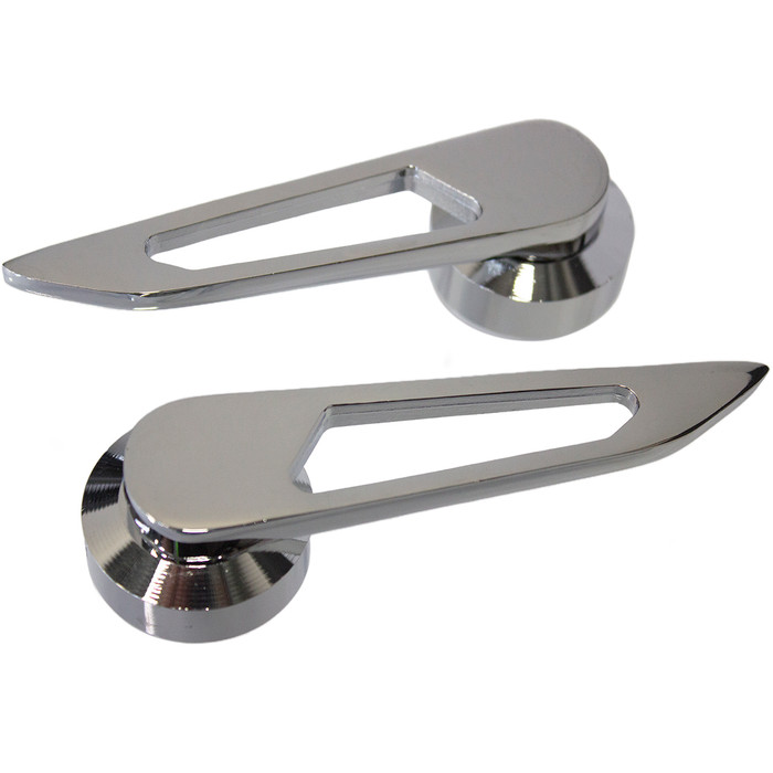 ACC-C10-3438 - 8508 - BILLET STYLE DOOR RELEASE HANDLES - ALUMINUM - BEETLE 46-66 - GHIA 56-63 - BUS 60-64 - SOLD PAIR