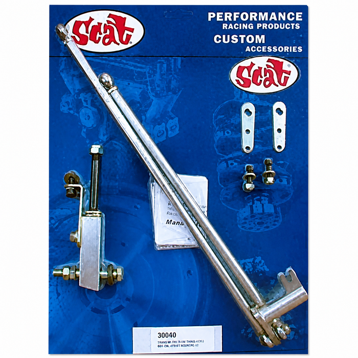 C15-30050 - SCAT ENT - BILLET LINKAGE KIT DUAL CARB - UNIVERSAL (MODIFICATION MAY BE REQUIRED) - FITS ICT/IDF/IDA WEBERS - KADRONS ETC.