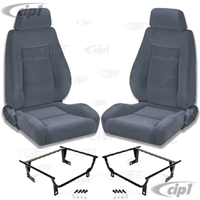 C15-80-1100-61-WA - SCAT - ELITE RECLINER - BLACK VELOUR LEFT AND RIGHT - WITH MOUNTING  ADAPTERS - SOLD PAIR