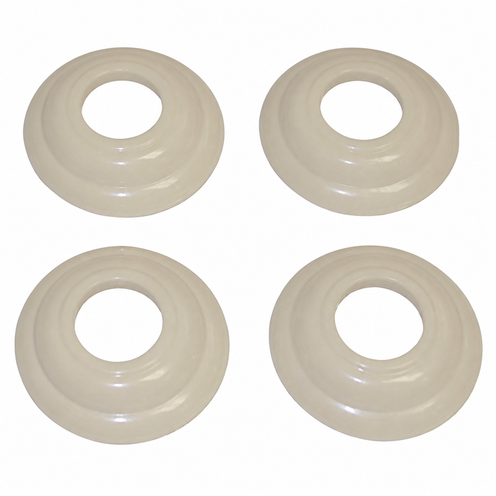 C16-111-235-IV - (111-837-235IV 111837235IV) - IVORY WINDOW CRANK BUFFERS - DOOR HANDLES & WINDOW CRANKS- BEETLE 46-55 - BUS 50-59 - SOLD 4 PIECE SET