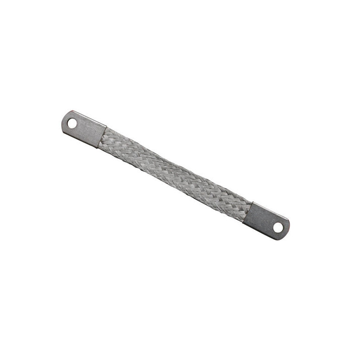 C16-111-237A - TRANSMISSION NOSE CONE TO CHASSIS - 20CM - 8 INCH LONG BRAIDED GROUND STRAP - CABLE - BEETLE 46-79 - GHIA 56-74 - BUS 50-79 - VANAGON 80-92 - TYPE-3 62-73 - VW THING 69-79 - REF.#'s - 9467 - 111-971-237-A - 111971237A - SOLD EACH