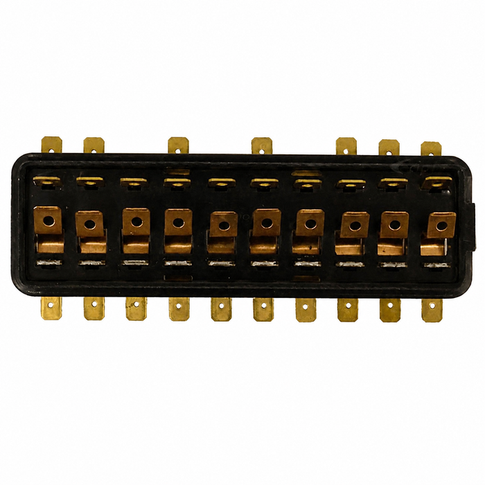 C16-111-505F - 111-937-505-F - 111937505F - FUSEBOX 10 FUSE - BEETLE 67-71 1/2 - GHIA 67-71 - VW THING 69-79 - SOLD EACH