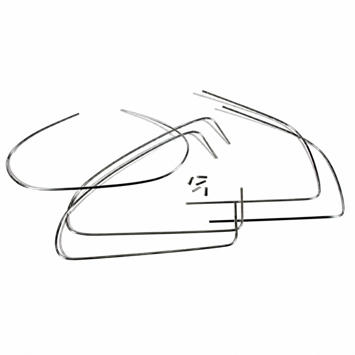 C16-113-305A - 113-853-305-A - 113853305A - WINDOW BRIGHT METAL MOLDING KIT - BEETLE 53-57 - SOLD SET