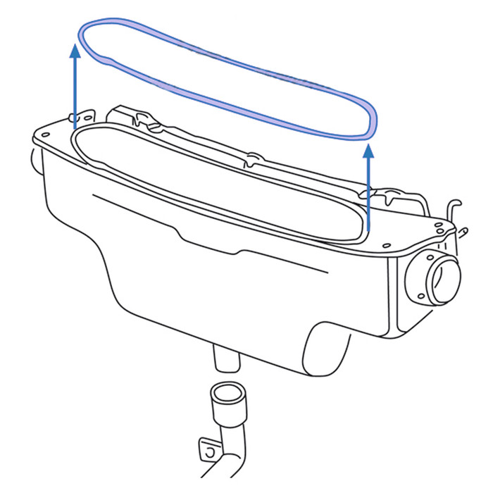 C16-113-519C - (113-819-519C 113819519C) - GERMAN - FRESH AIR CONTROL BOX GASKET BEETLE 68-77 - SUPER BEETLE 71-72 - SOLD EACH