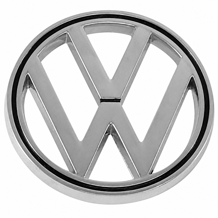C16-113-601B - 113-853-601-B - 113853601B - GENUINE VW GERMAN - FRONT HOOD EMBLEM - BEETLE 64-79 - TYPE-3 62-69 - SOLD EACH